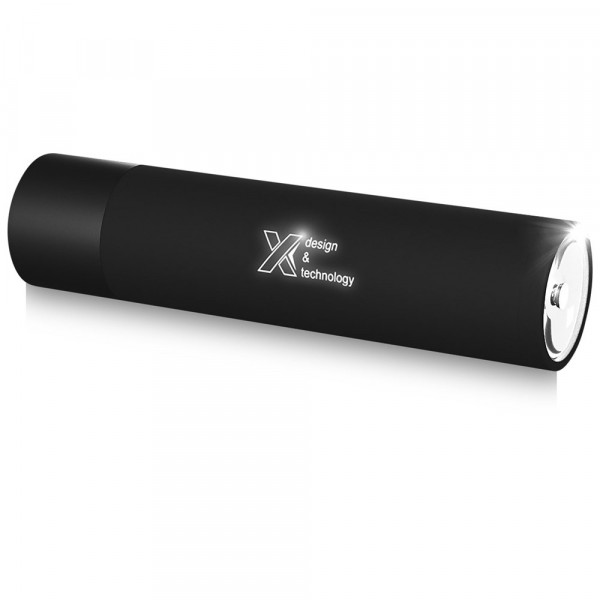 SCX.design F10 2500 mAh zaklamp met oplichtend logo