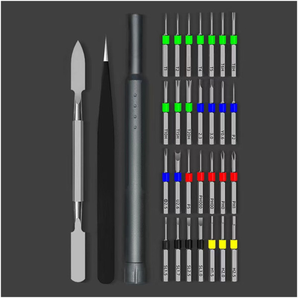 SCX.design T20 30-delige schroevendraaier- en reparatieset in aluminium koffer