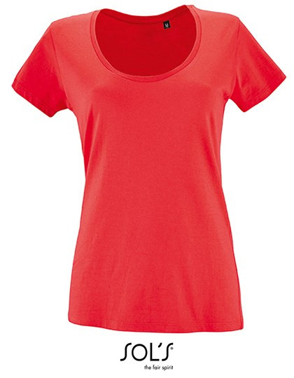 SOL´S - Women´s Low-Cut Round Neck T-Shirt Metropolitan